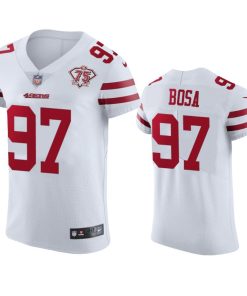 Nike 49ers #97 Nick Bosa White 75th Anniversary Stitched NFL Vapor Untouchable Elite Jersey