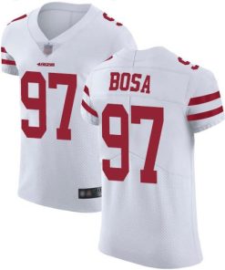 Nike 49ers #97 Nick Bosa White Stitched NFL Vapor Untouchable Elite Jersey