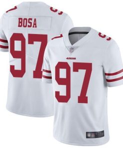 Nike 49ers #97 Nick Bosa White Stitched NFL Vapor Untouchable Limited Jersey
