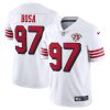Nike 49ers #97 Nick Bosa White Rush 75th Anniversary Stitched NFL Vapor Untouchable Limited Jersey
