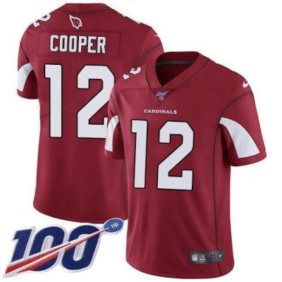 Nike Arizona Cardinals #12 Pharoh Cooper Red Team Color Stitched NFL 100th Season Vapor Limited Jersey