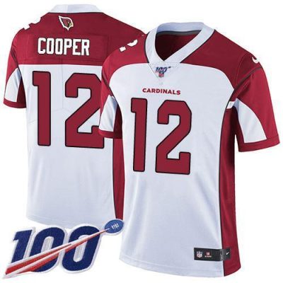 Nike Arizona Cardinals #12 Pharoh Cooper White Stitched NFL 100th Season Vapor Limited Jersey