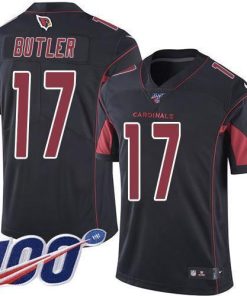 Nike Arizona Cardinals #17 Hakeem Butler Black Stitched NFL Limited Rush 100th Season Jersey