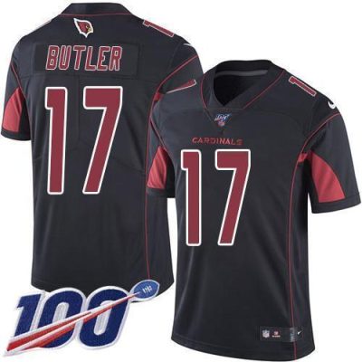 Nike Arizona Cardinals #17 Hakeem Butler Black Stitched NFL Limited Rush 100th Season Jersey