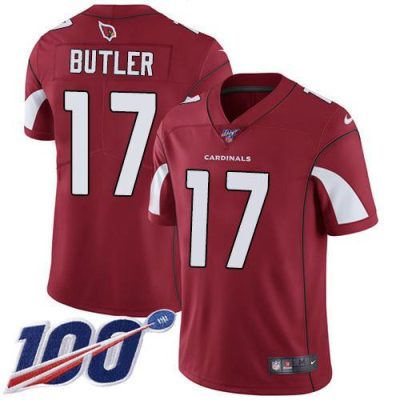 Nike Arizona Cardinals #17 Hakeem Butler Red Team Color Stitched NFL 100th Season Vapor Limited Jersey