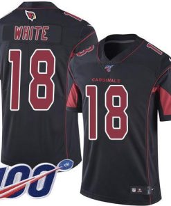 Nike Arizona Cardinals #18 Kevin White Black Stitched NFL Limited Rush 100th Season Jersey