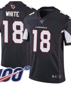 Nike Arizona Cardinals #18 Kevin White Black Alternate Stitched NFL 100th Season Vapor Limited Jersey