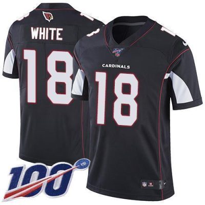 Nike Arizona Cardinals #18 Kevin White Black Alternate Stitched NFL 100th Season Vapor Limited Jersey