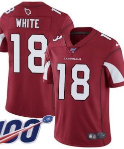 Nike Arizona Cardinals #18 Kevin White Red Team Color Stitched NFL 100th Season Vapor Limited Jersey