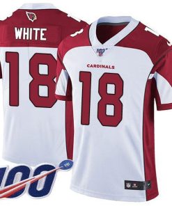 Nike Arizona Cardinals #18 Kevin White White Stitched NFL 100th Season Vapor Limited Jersey