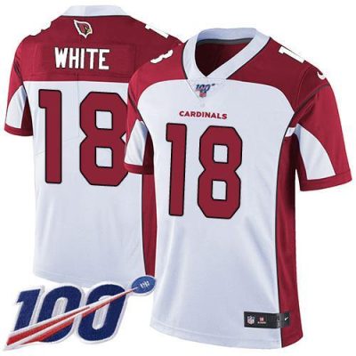 Nike Arizona Cardinals #18 Kevin White White Stitched NFL 100th Season Vapor Limited Jersey