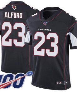 Nike Arizona Cardinals #23 Robert Alford Black Alternate Stitched NFL 100th Season Vapor Limited Jersey