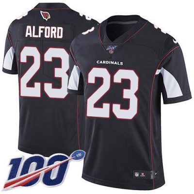 Nike Arizona Cardinals #23 Robert Alford Black Alternate Stitched NFL 100th Season Vapor Limited Jersey