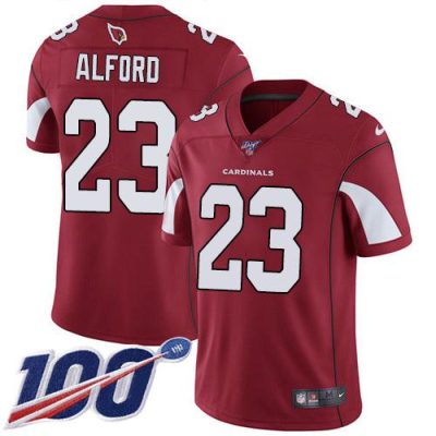 Nike Arizona Cardinals #23 Robert Alford Red Team Color Stitched NFL 100th Season Vapor Limited Jersey