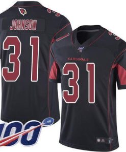 Nike Arizona Cardinals #31 David Johnson Black Stitched NFL Limited Rush 100th Season Jersey