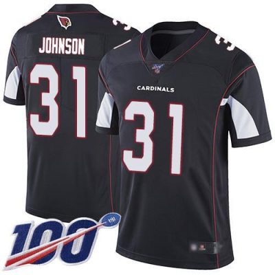 Nike Arizona Cardinals #31 David Johnson Black Alternate Stitched NFL 100th Season Vapor Limited Jersey