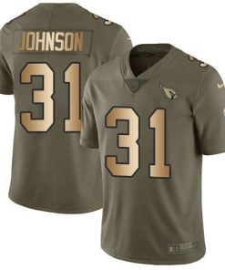 Nike Arizona Cardinals #31 David Johnson Olive/Gold Stitched NFL Limited 2017 Salute to Service Jersey