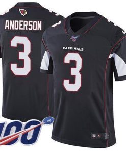 Nike Arizona Cardinals #3 Drew Anderson Black Alternate Stitched NFL 100th Season Vapor Limited Jersey