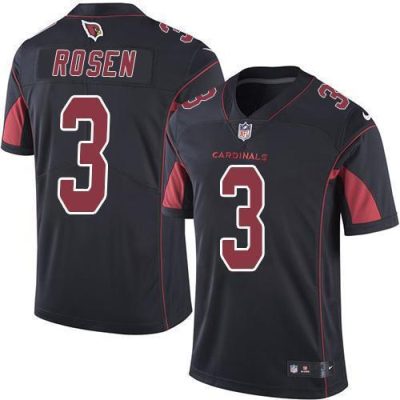 Nike Arizona Cardinals #3 Josh Rosen Black Stitched NFL Limited Rush Jersey