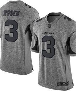 Nike Arizona Cardinals #3 Josh Rosen Gray Stitched NFL Limited Gridiron Gray Jersey