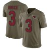 Nike Arizona Cardinals #3 Josh Rosen Olive Stitched NFL Limited 2017 Salute to Service Jersey