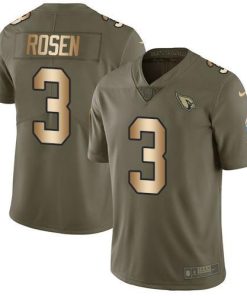 Nike Arizona Cardinals #3 Josh Rosen Olive/Gold Stitched NFL Limited 2017 Salute to Service Jersey