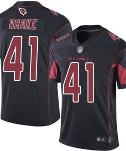 Nike Arizona Cardinals #41 Kenyan Drake Black Stitched NFL Limited Rush Jersey