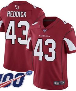 Nike Arizona Cardinals #43 Haason Reddick Red Team Color Stitched NFL 100th Season Vapor Limited Jersey