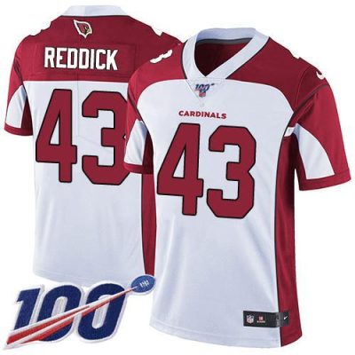 Nike Arizona Cardinals #43 Haason Reddick White Stitched NFL 100th Season Vapor Limited Jersey