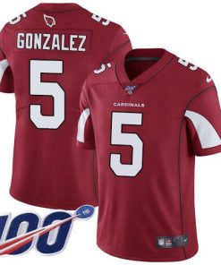 Nike Arizona Cardinals #5 Zane Gonzalez Red Team Color Stitched NFL 100th Season Vapor Limited Jersey