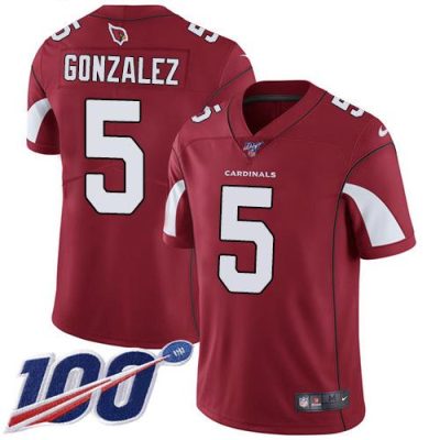 Nike Arizona Cardinals #5 Zane Gonzalez Red Team Color Stitched NFL 100th Season Vapor Limited Jersey