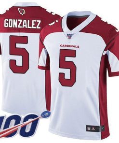 Nike Arizona Cardinals #5 Zane Gonzalez White Stitched NFL 100th Season Vapor Limited Jersey