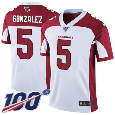 Nike Arizona Cardinals #5 Zane Gonzalez White Stitched NFL 100th Season Vapor Limited Jersey