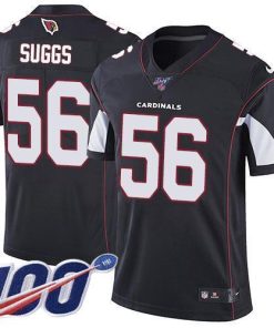 Nike Arizona Cardinals #56 Terrell Suggs Black Alternate Stitched NFL 100th Season Vapor Limited Jersey