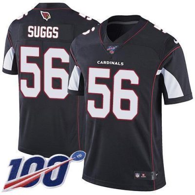 Nike Arizona Cardinals #56 Terrell Suggs Black Alternate Stitched NFL 100th Season Vapor Limited Jersey