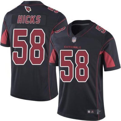 Nike Arizona Cardinals #58 Jordan Hicks Black Stitched NFL Limited Rush Jersey