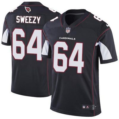 Nike Arizona Cardinals #64 J.R. Sweezy Black Alternate Stitched NFL Vapor Untouchable Limited Jersey