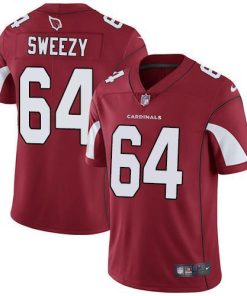 Nike Arizona Cardinals #64 J.R. Sweezy Red Team Color Stitched NFL Vapor Untouchable Limited Jersey