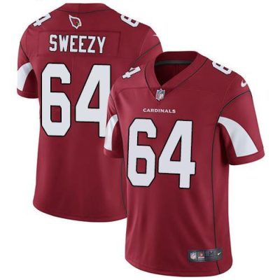Nike Arizona Cardinals #64 J.R. Sweezy Red Team Color Stitched NFL Vapor Untouchable Limited Jersey