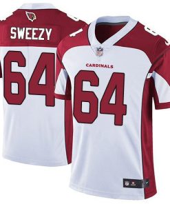 Nike Arizona Cardinals #64 J.R. Sweezy White Stitched NFL Vapor Untouchable Limited Jersey