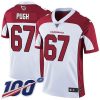 Nike Arizona Cardinals #67 Justin Pugh White Stitched NFL 100th Season Vapor Limited Jersey