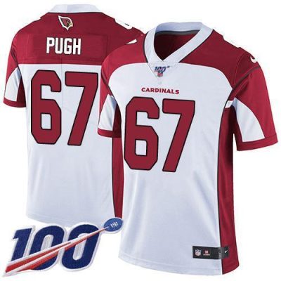 Nike Arizona Cardinals #67 Justin Pugh White Stitched NFL 100th Season Vapor Limited Jersey