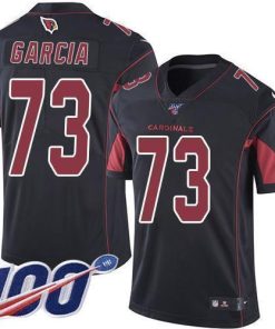 Nike Arizona Cardinals #73 Max Garcia Black Stitched NFL Limited Rush 100th Season Jersey