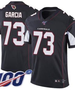 Nike Arizona Cardinals #73 Max Garcia Black Alternate Stitched NFL 100th Season Vapor Limited Jersey