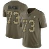 Nike Arizona Cardinals #73 Max Garcia Olive/Camo Stitched NFL Limited 2017 Salute To Service Jersey