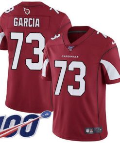 Nike Arizona Cardinals #73 Max Garcia Red Team Color Stitched NFL 100th Season Vapor Limited Jersey