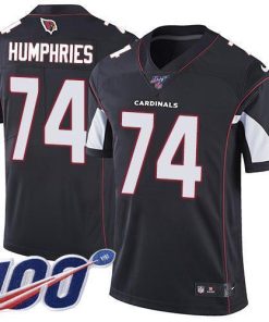 Nike Arizona Cardinals #74 D.J. Humphries Black Alternate Stitched NFL 100th Season Vapor Limited Jersey