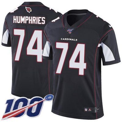 Nike Arizona Cardinals #74 D.J. Humphries Black Alternate Stitched NFL 100th Season Vapor Limited Jersey