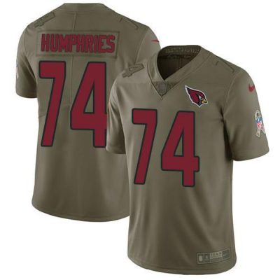 Nike Arizona Cardinals #74 D.J. Humphries Olive Stitched NFL Limited 2017 Salute to Service Jersey