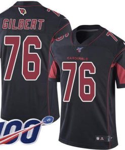 Nike Arizona Cardinals #76 Marcus Gilbert Black Stitched NFL Limited Rush 100th Season Jersey